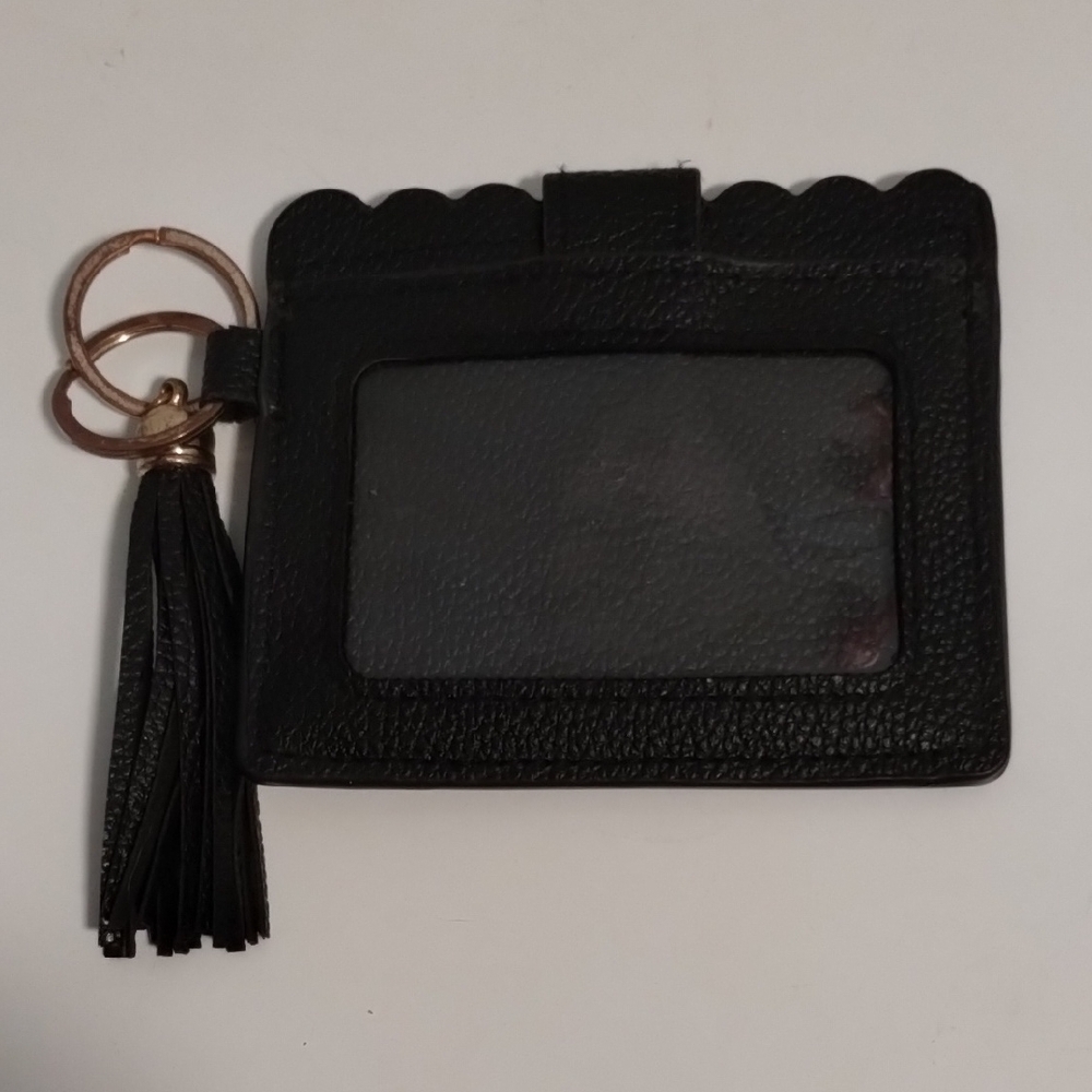 Elegant Black Keychain Card Holder - Picture 2 of 2